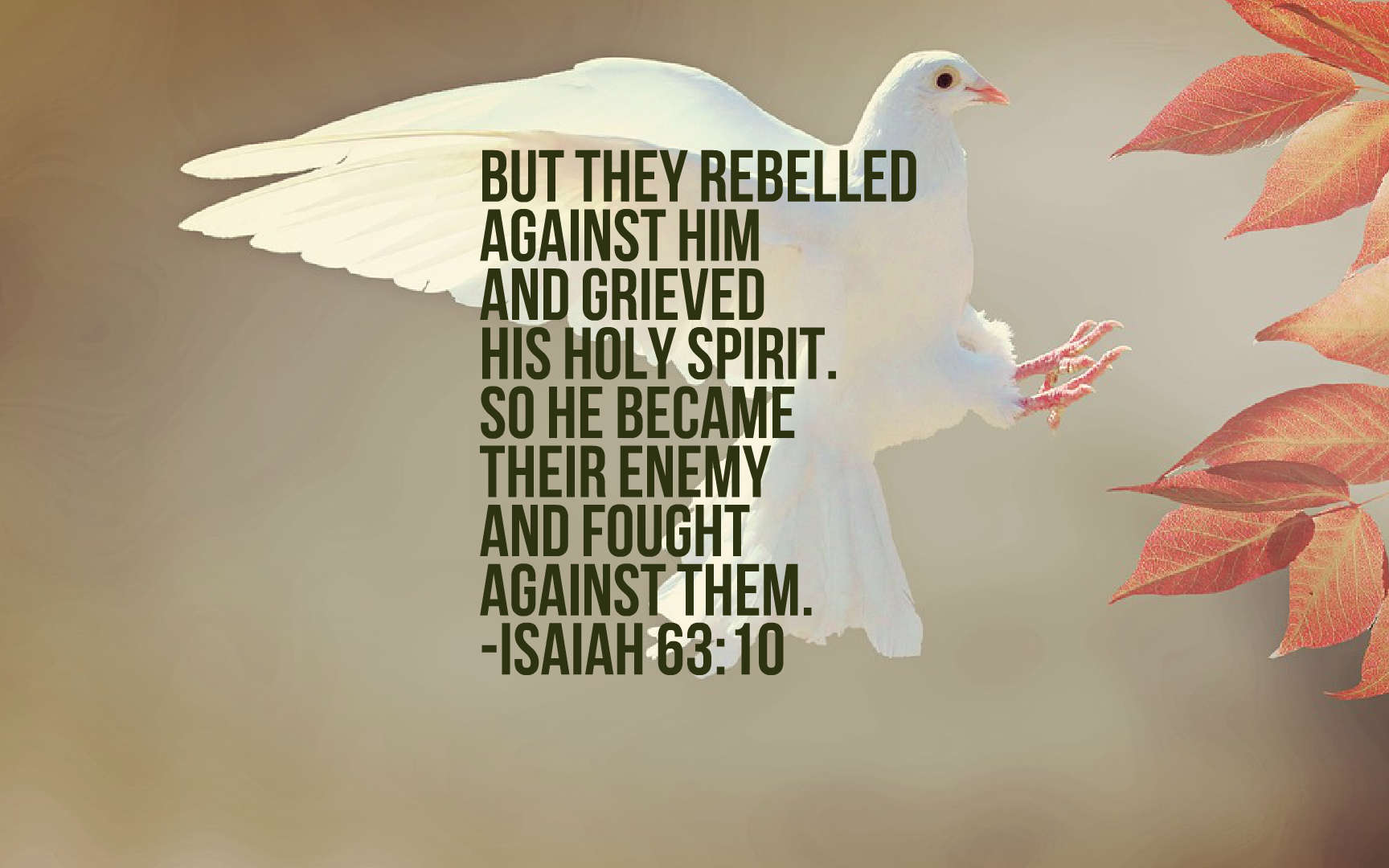 DON'T GRIEVE HOLY SPIRIT